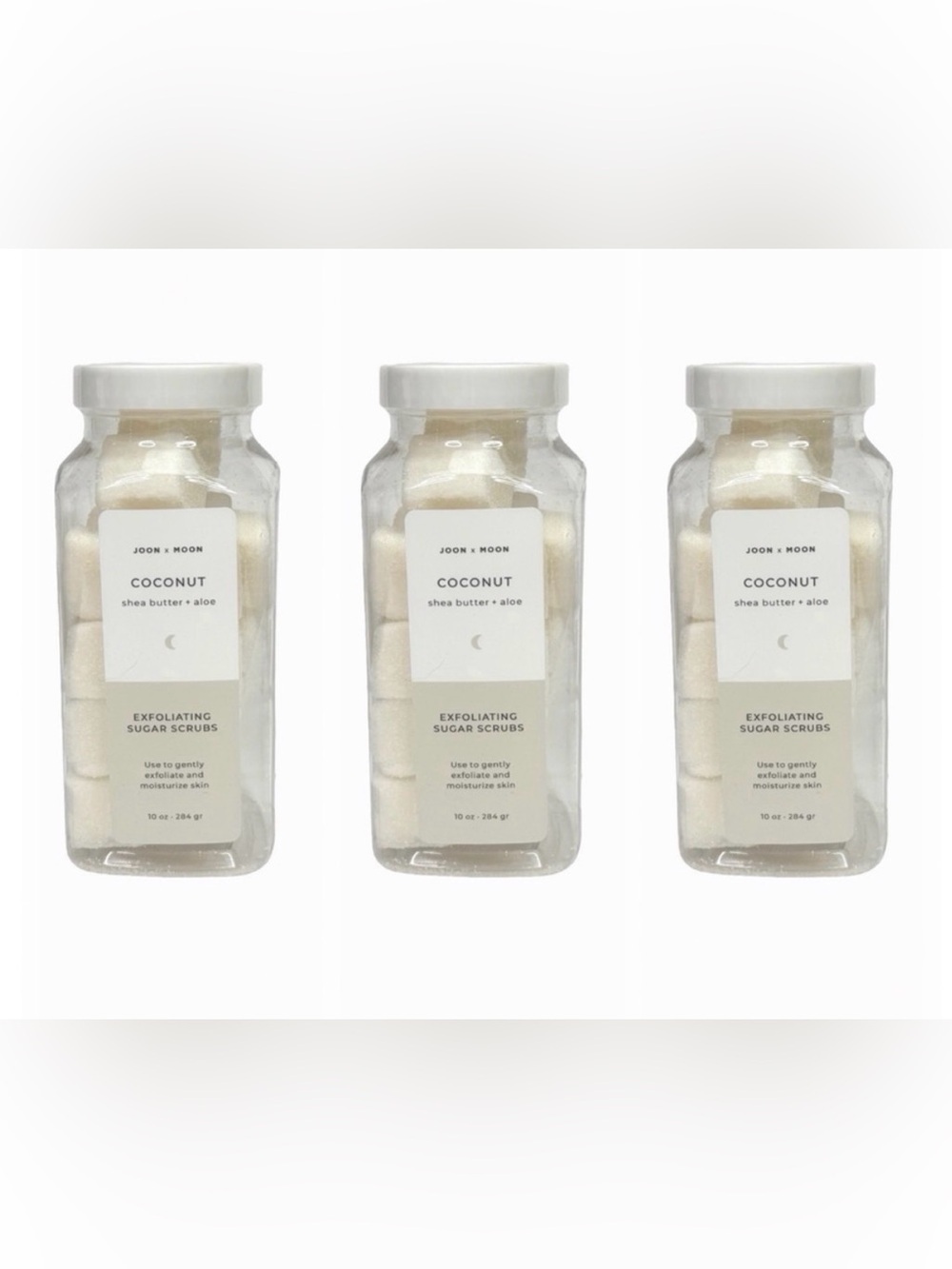 NEW ANTHROPOLOGIE JOON x MOON Coconut Exfoliating Sugar Scrub - Set of 3